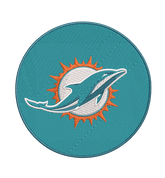 Miami Dolphins 1 : Embroidery Design - FineryEmbroidery